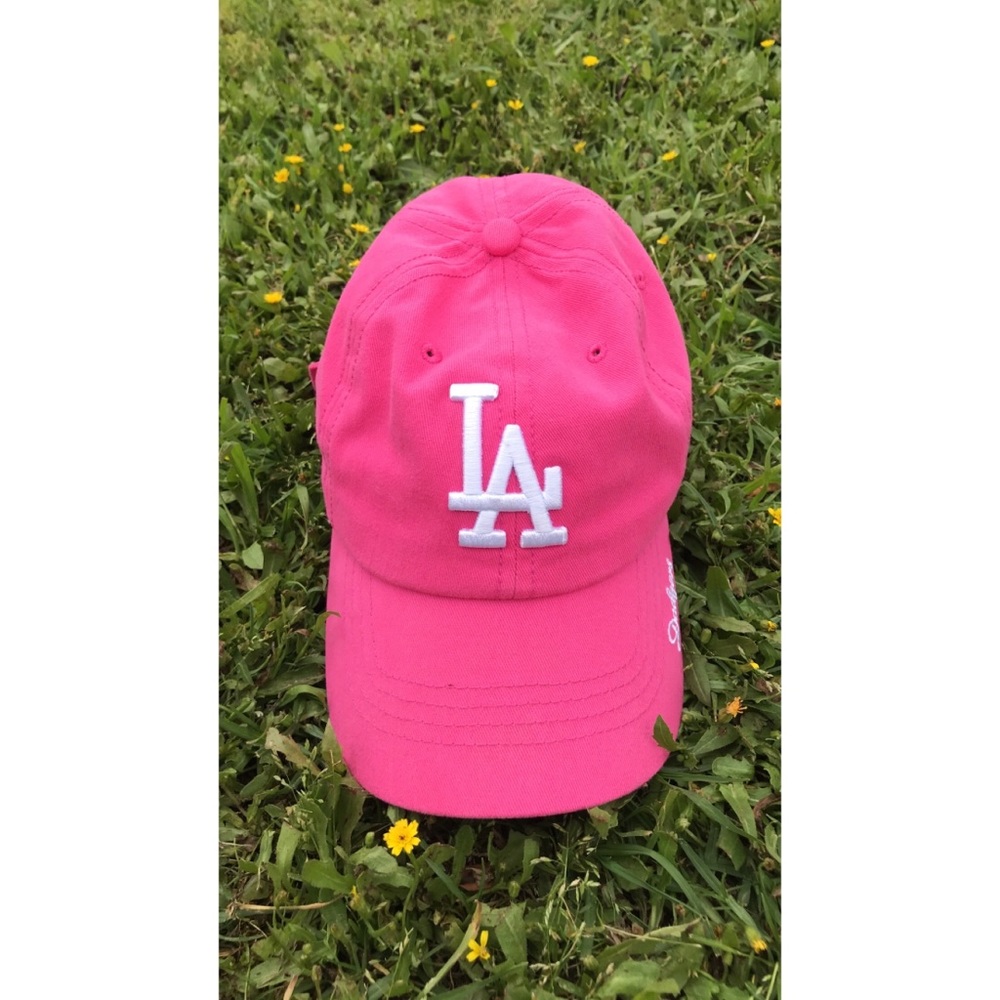 Pink Dodgers cap